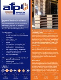 Corrugated Pallets Save You on Shipping Costs